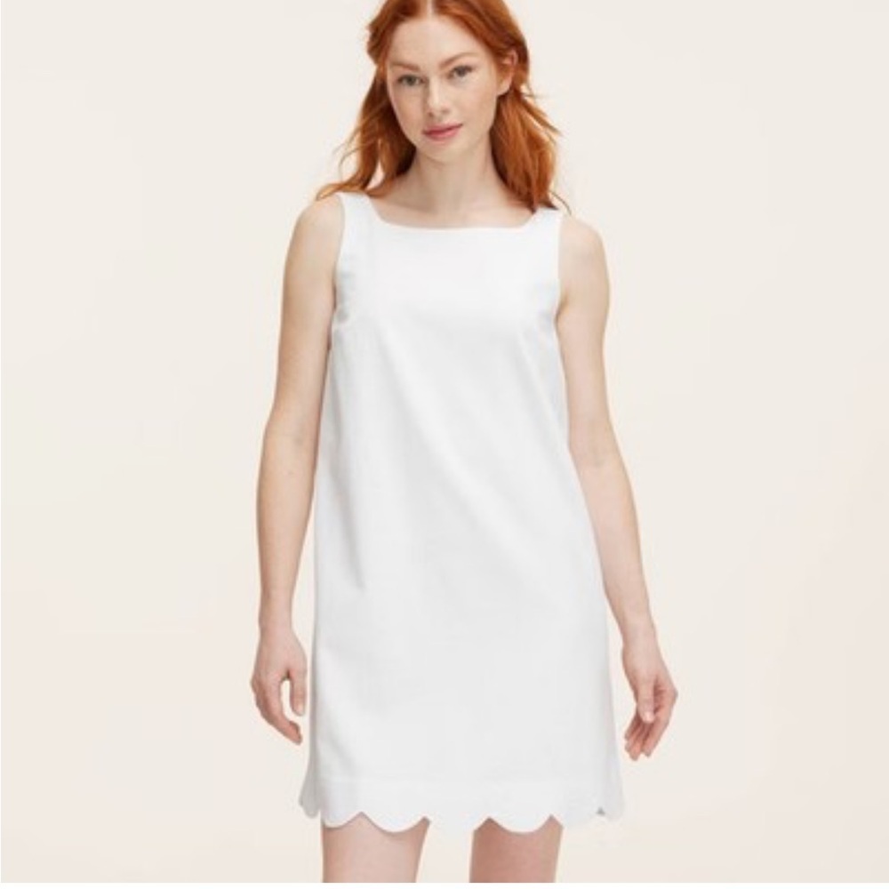 Kate Spade x Target White Scallop Hem Shift Dress - NWOT - Size XS and S